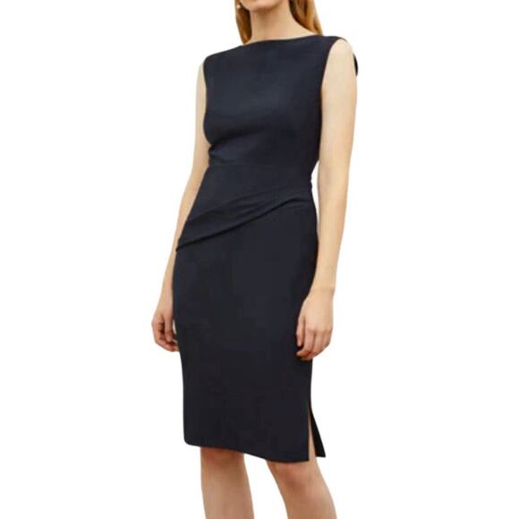 MM Lafleur Dresses & Skirts - M.M. Lafleur Maisie Sheath Dress Womens Size 4 Black Sleeveless Side Slit